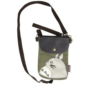 Totoro Canvas Crossbody Bag Phone Pouch Small Shoulder Bag
